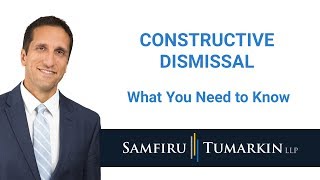 Constructive Dismissal in Ontario and British Columbia [upl. by Snevets]