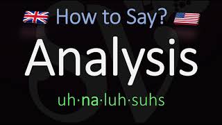 How to Pronounce Analysis CORRECTLY Meaning amp Pronunciation [upl. by Nileek]