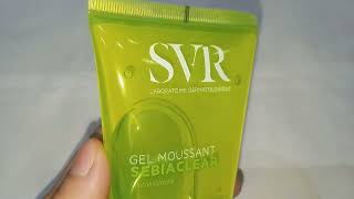 SVR SEBIACLRAR GEL MOUSSANT  غسول البشرة الدهنية الحساسة جدا و المعرضة لحب الشباب للحد من الدهون [upl. by Hughie409]