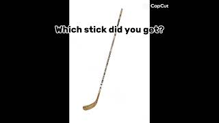 Which Hockey Stick Did You Get nhlicehockey icehockey nhlhockeyfan hockeystick [upl. by Klos]