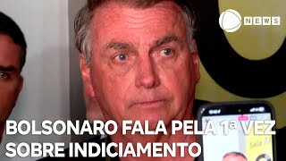 Jair Bolsonaro se pronuncia pela 1ª vez sobre indiciamento [upl. by Gant990]