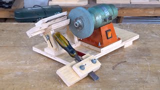 DIY Planer Blade Sharpening JIG Woodworking Tips and Tricks [upl. by Eiliab]