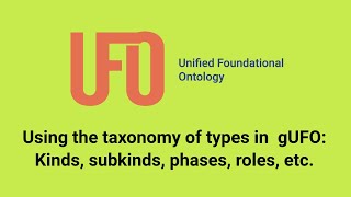 Using the taxonomy of types in gUFO [upl. by Branca]