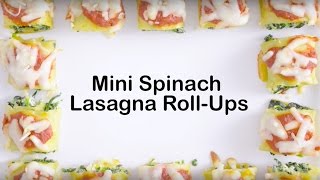 Mini Spinach Lasagna RollUps [upl. by Notsirhc]