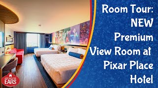 Pixar Place Hotel formerly Paradise Pier  Refurbished Premium View  Room Tour [upl. by Rhodes]