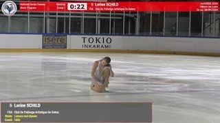 Lorine Schild – 2024 Masters de Patinage SP [upl. by Oicnaneb]