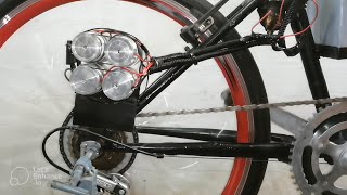 Homemade electric cycle using 775 motor Ms Welding [upl. by Hoye627]