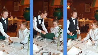 Waiter training Steps of Service Live recording of waiting tables Restaurant training video [upl. by Auhsoj]