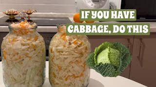 Classic sauerkraut in 5 minutes for GUT health  How to make homemade sauerkraut [upl. by Nara615]