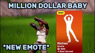 MILLION DOLLAR BABY Fortnite Montage NEW EMOTE [upl. by Ylehsa238]