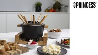 Princess 173025 Fondue Pure Black – Bamboo Housing  Volume 15 liter [upl. by Pauline169]