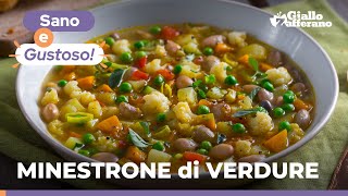 MINESTRONE di VERDURE – Un primo piatto ricco sano e gustoso 😋🧅🥔🥬🥒 [upl. by Bueschel]