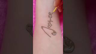 ❤ DP 💓 name mehndi tattoo design artist hennatattoo [upl. by Zoha778]