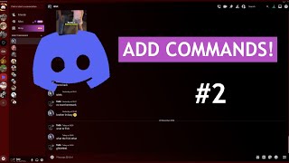 How to Add COMMANDS to a Discord Bot Discordjs Tutorial 2 [upl. by Acinet436]