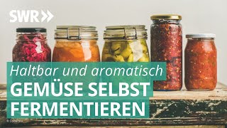 Leckere Herbstgerichte Fermentieren – Kraut bis Kimchi  Marktcheck SWR [upl. by Drofnas]