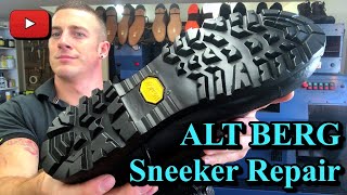 Resoling ALTBERG sneeker military boots  Vibram soles  Combat boots  British  Service boots [upl. by Altis736]