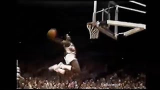 Rookie Clyde Drexler with 4 Dunks vs Nuggets [upl. by Kcim567]