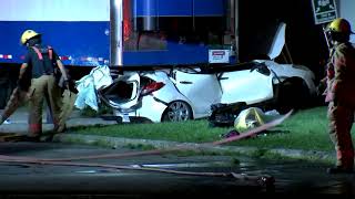 Deux blessés graves dans un accident dans Saint Laurent [upl. by Vernen]