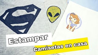 Cómo Estampar Camisetas En Casa Fácil 3 Maneras [upl. by Aicenad369]