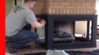 Repainting a 3 sided Fireplace [upl. by Anaytat]