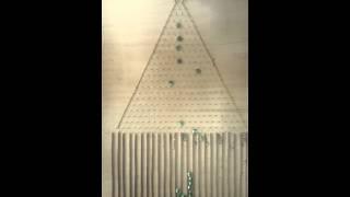 Galton Board Experiment with 94 marbles [upl. by Belsky]