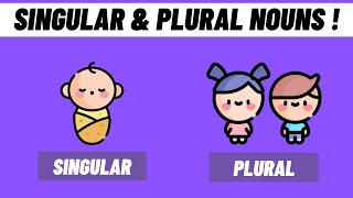 Singular and Plural Nouns For Kids  English Grade 1 amp 2 [upl. by Lledner]