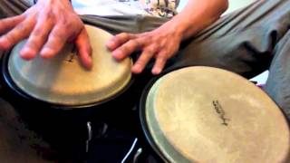 How to play the bongos Classic Rock playing along [upl. by Eiramyllek949]