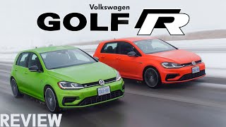 2018 VW Golf R Review  Manual vs DSG [upl. by Berghoff]