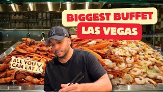 BACCHANAL BUFFET Food Tour in Las Vegas CAESARS PALACE All You Can Eat [upl. by Scarrow]