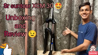 Unboxing and review new fork 😉  Sr suntour XCM 30 🤩✨ [upl. by Ellainad762]