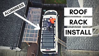 Aluminess Roof Rack install for a Ford Transit 148 EXTENDED BODY HIGH ROOF [upl. by Rovelli381]