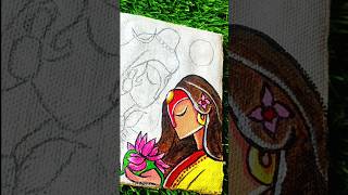 Parvati Abstracts Drawing Acrylic colour drawing Mahadev parvati Viral Trending Shorts [upl. by Igal]