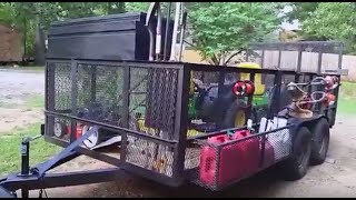 DLC  2016 LandscapingMowing Trailer Setup [upl. by Wind]