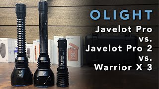 Olight Javelot Pro 2 vs Javelot Pro vs Warrior X 3 [upl. by Horan]