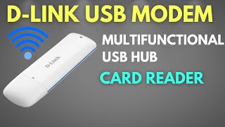 DLink USB Modem Multifunctional USB Hub with Card Reader amp Internet Modem  Complete Review [upl. by Assen]