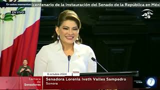 En el Senado se cuidan los intereses del pueblo y de cada entidad federativa Sen Valles Morena [upl. by Strader471]