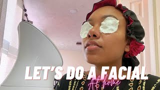 HOW I DID MY OWN FACIAL AT HOME [upl. by Adnawal]