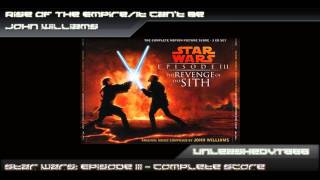 Star Wars Episode III OST  Rise Of The EmpireIt Cant Be [upl. by Nuj]