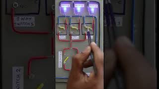 Master switch wiring with two way switch DPDT demonstration shorts diy wiring trending [upl. by Ranit]