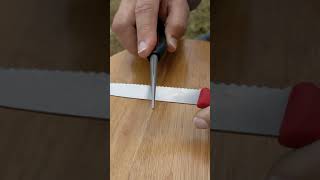 Sharpening a Serrated Victorinox Paring Knife  Subscribe for more knife videos [upl. by Gnirol609]