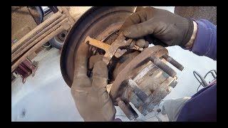 Ford Super Duty Parking Brake Repair and adjustment [upl. by Yentyrb]