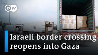 Gaza communications blackout hampers aid deliveries  DW News [upl. by Nosecyrb]