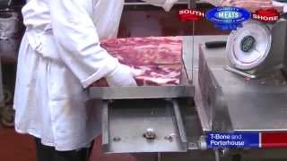 How to Cut a TBone and Porterhouse Steak  South Shore Meats [upl. by Suicul]