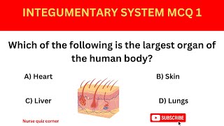 quotIntegumentary System Practice QuizMCQs [upl. by Naujaj]