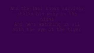 Eye of the TigerLYRICS [upl. by Deppy]