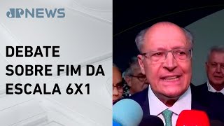 Alckmin diz que reduzir jornada de trabalho é “tendência” no mundo inteiro [upl. by Ricoriki889]