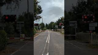 Brooksby level crossing operations 2924 levelcrossing railway crosscountry networkrail [upl. by Anirahtak586]