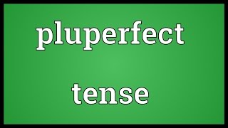 Pluperfect tense Meaning [upl. by Agnola602]