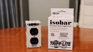 Tripp Lite Isobar 2 Outlet Surge Protector ISOBLOK20  Review [upl. by Avruch436]