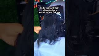 Roller Set on 4B hair naturalhairtutorial explorepage explore viral trending hairplug shor [upl. by Scrivings]